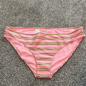 Pink Striped Bikini Bottom
